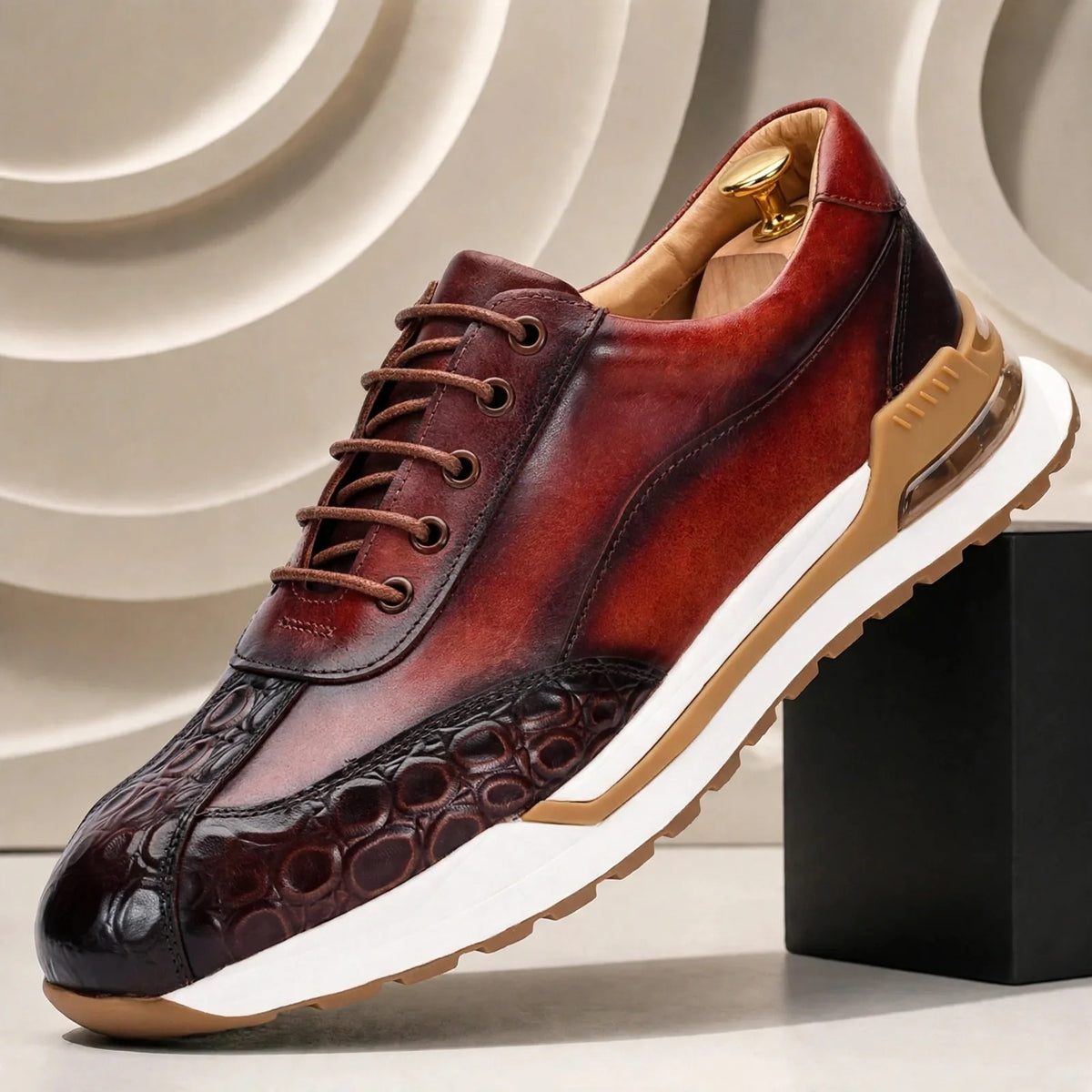 Marcello sneakers i koppeläder