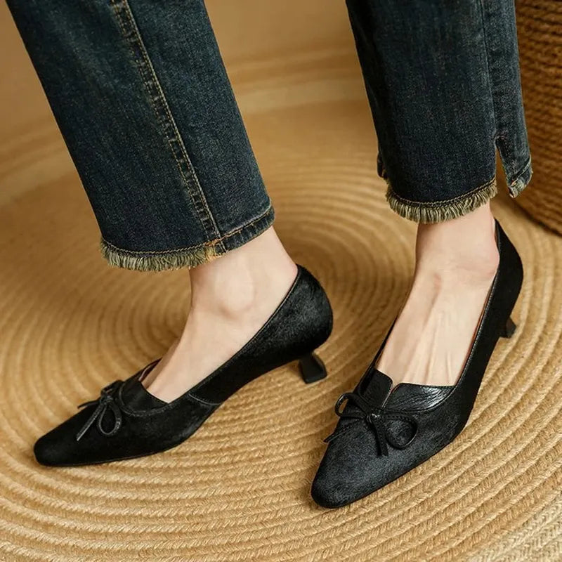 Georgina Genuine Leather Heels
