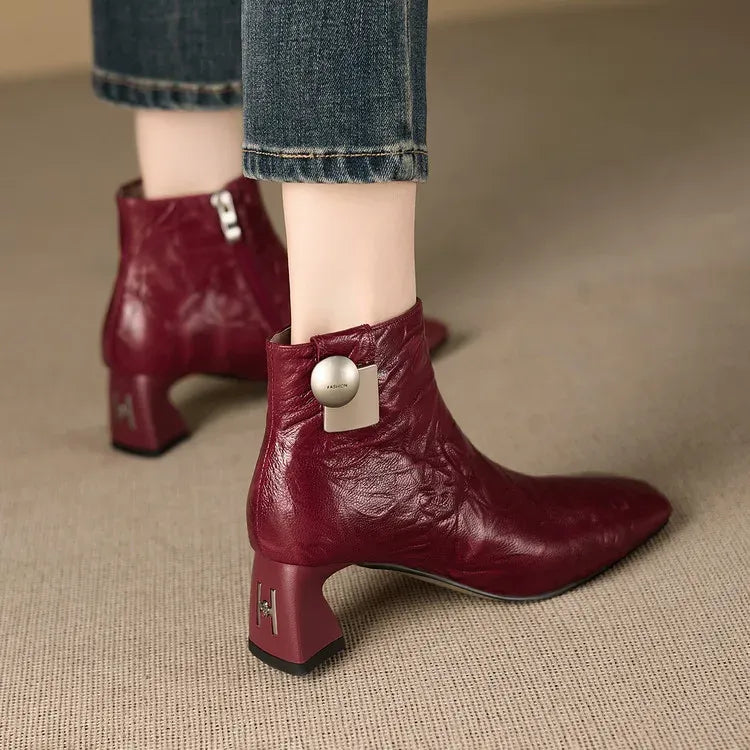 Camille Genuine Leather Boots