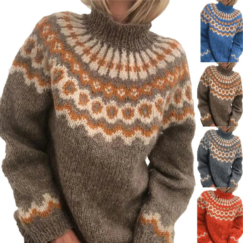 Carolina | Women's Soft Striped Knit Sweater