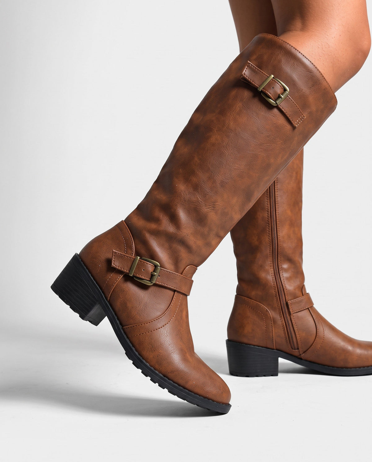 Cassian Kniehohe Schnallenstiefel