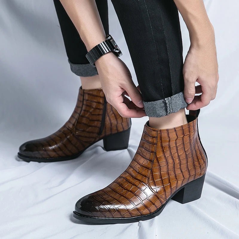 Castellano Crocodile Boot - ARDEN ROVE