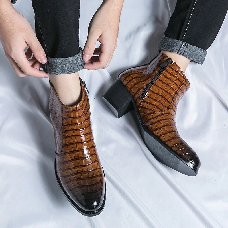 Castellano Crocodile Boot - ARDEN ROVE