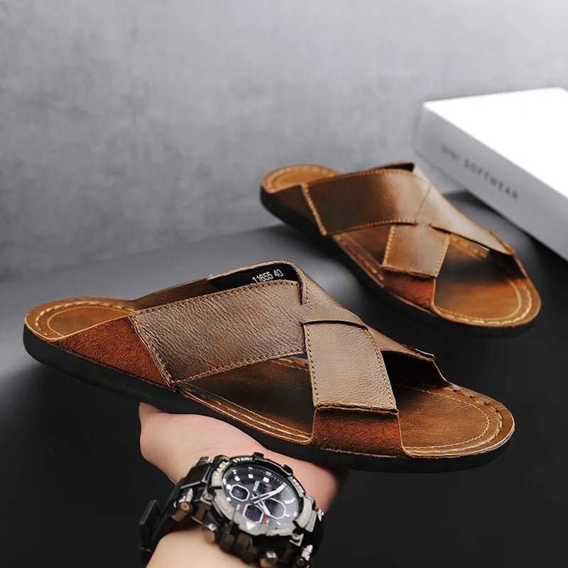 Castellano Leather Sandal - ARDEN ROVE