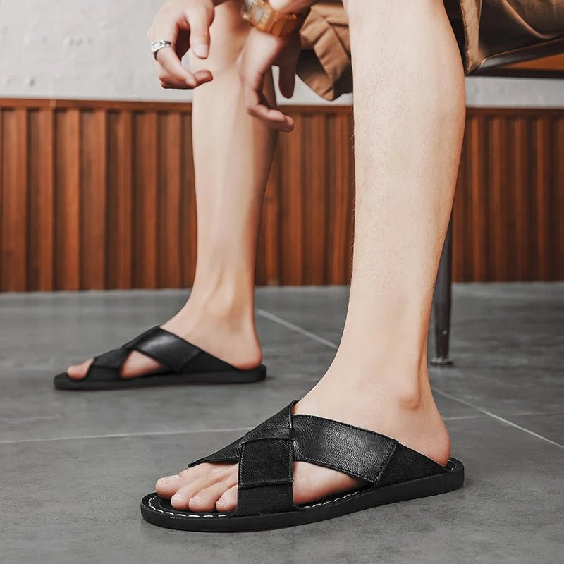 Castellano Leather Sandal - ARDEN ROVE
