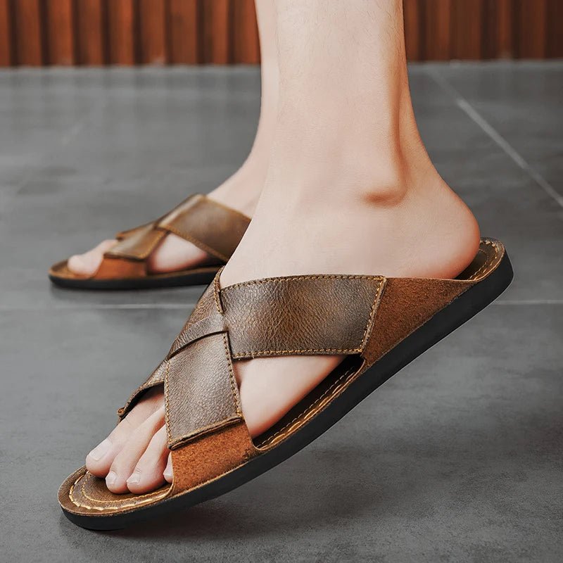 Castellano Leather Sandal - ARDEN ROVE