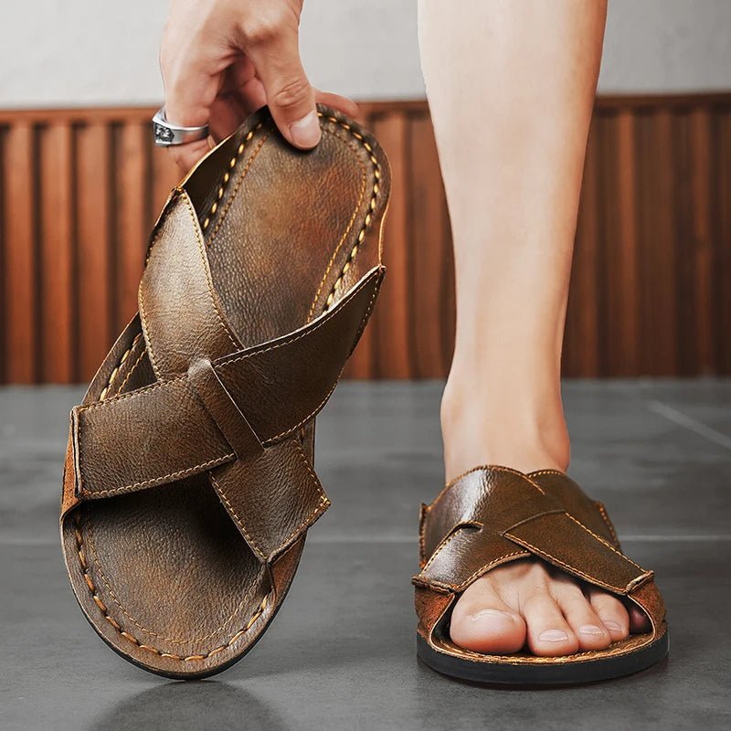 Castellano Leather Sandal - ARDEN ROVE