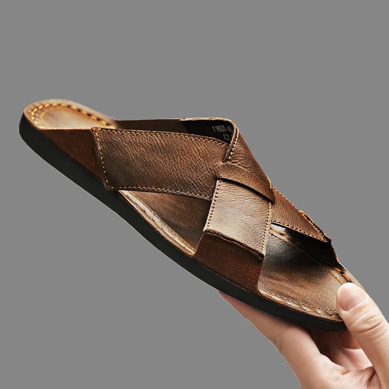 Castellano Leather Sandal - ARDEN ROVE