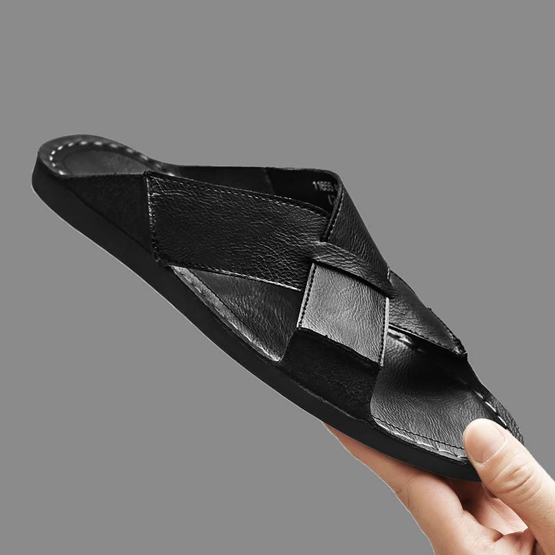 Castellano Leather Sandal - ARDEN ROVE
