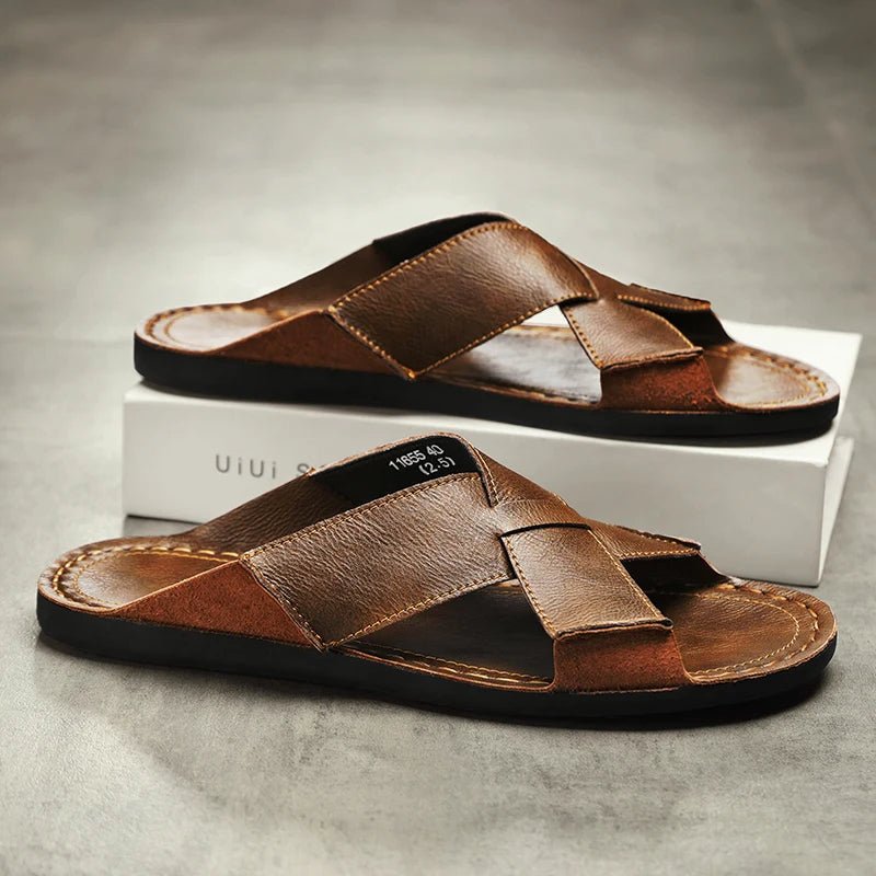 Castellano Leather Sandal - ARDEN ROVE