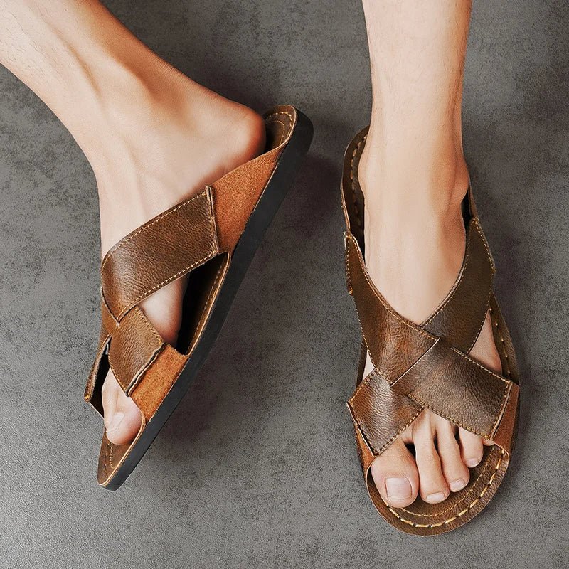 Castellano Leather Sandal - ARDEN ROVE