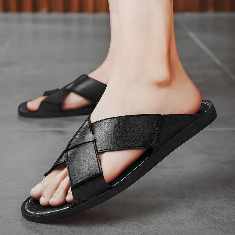 Castellano Leather Sandal - ARDEN ROVE