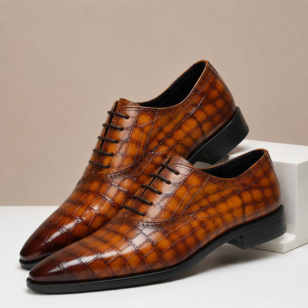 Sapatos Tobias em pele de vaca