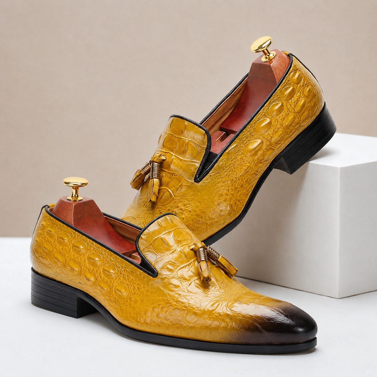 Barello Cowhide Leather Loafers