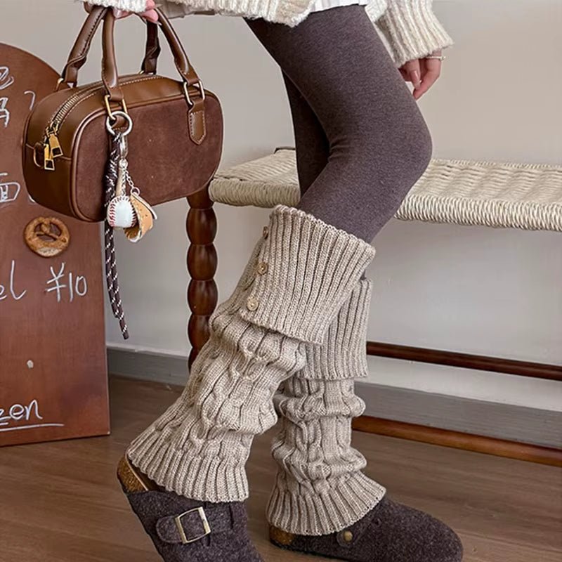 Chalet Cable-Knit Leg Warmers - ARDEN ROVE