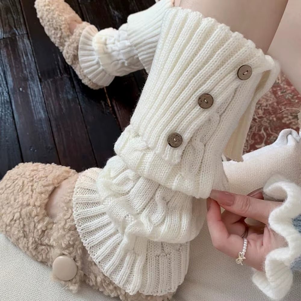 Chalet Cable-Knit Leg Warmers - ARDEN ROVE