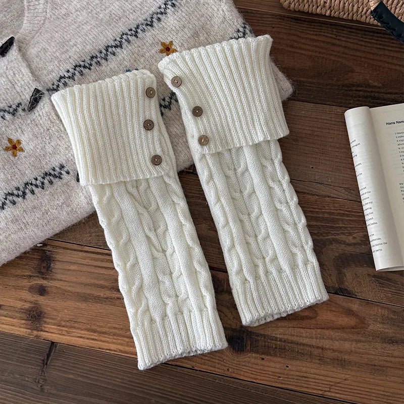 Chalet Cable-Knit Leg Warmers - ARDEN ROVE