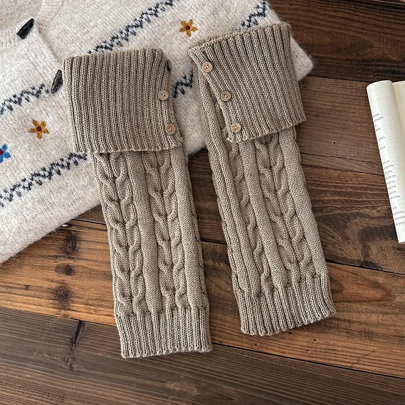 Chalet Cable-Knit Leg Warmers - ARDEN ROVE