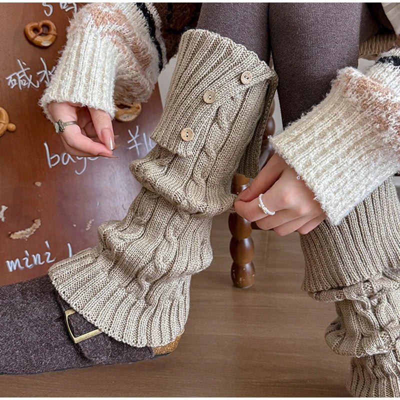 Chalet Cable-Knit Leg Warmers - ARDEN ROVE