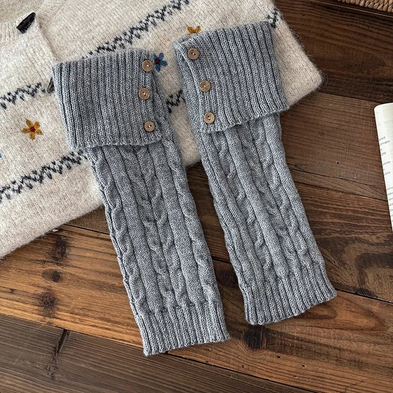 Chalet Cable-Knit Leg Warmers - ARDEN ROVE