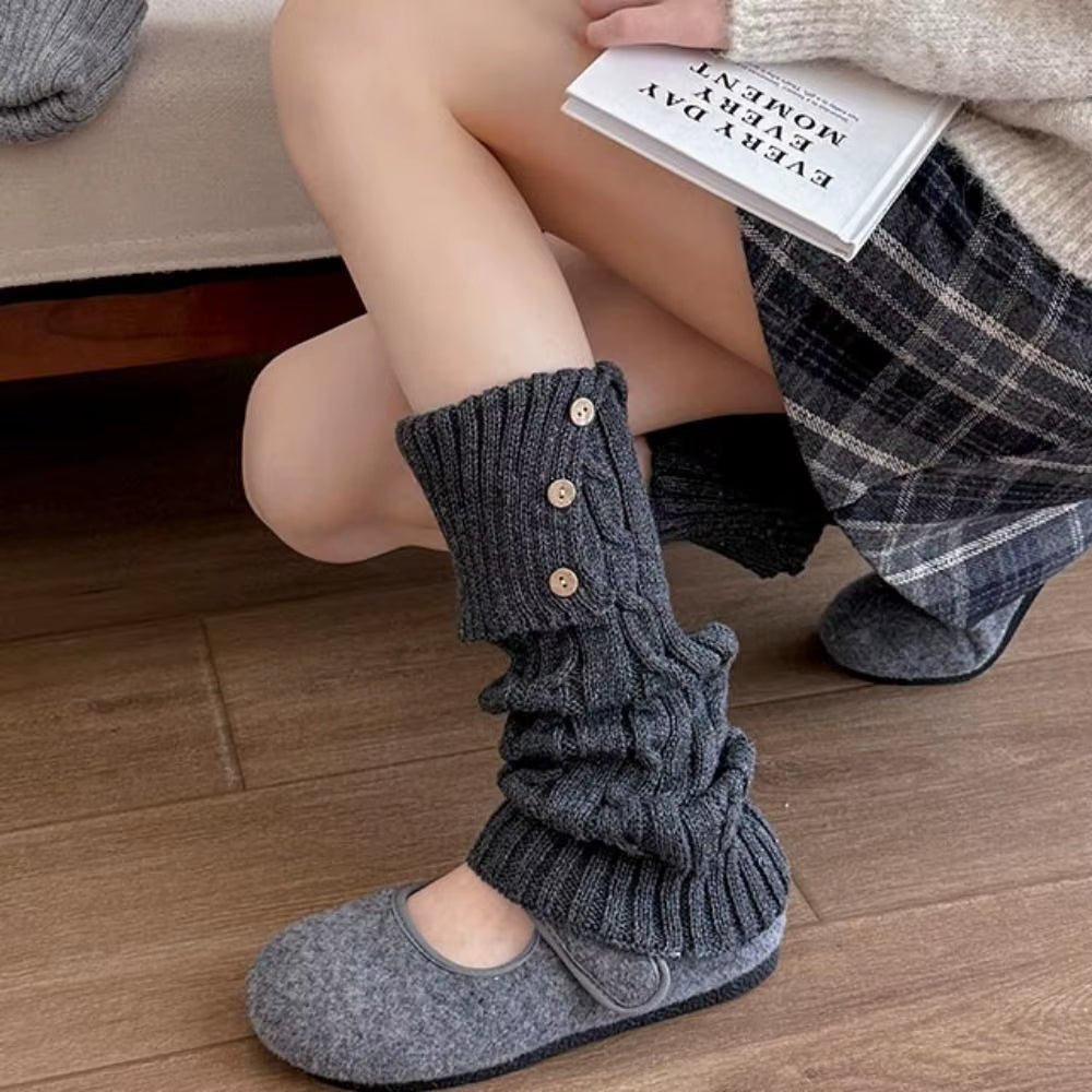Chalet Cable-Knit Leg Warmers - ARDEN ROVE