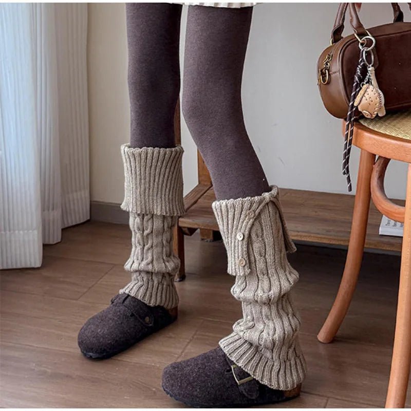 Chalet Cable-Knit Leg Warmers - ARDEN ROVE