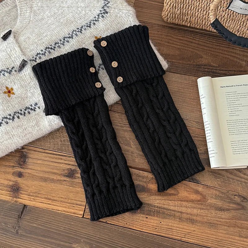 Chalet Cable-Knit Leg Warmers - ARDEN ROVE