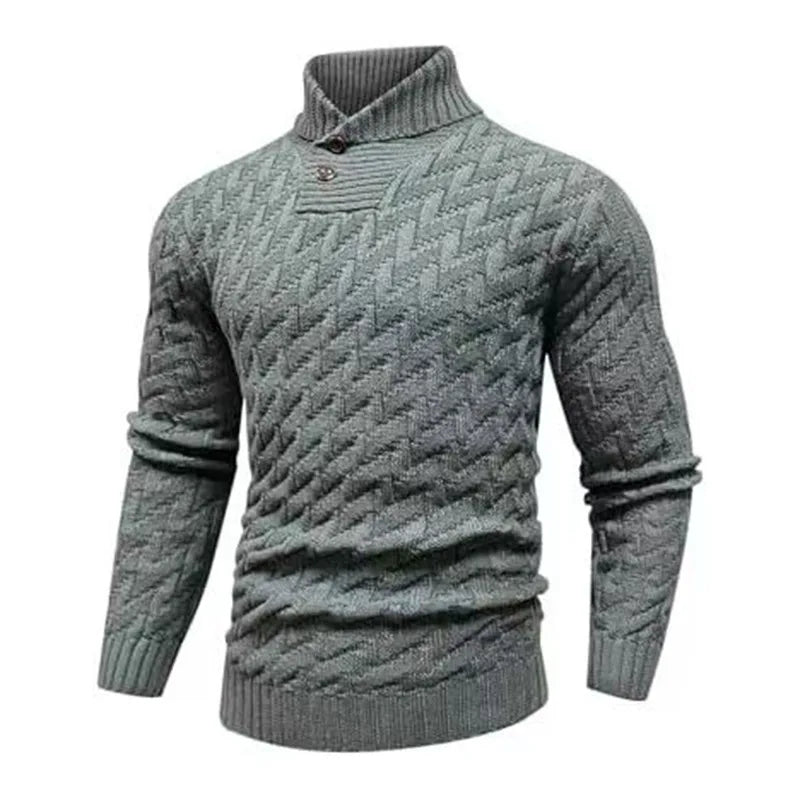 Channing | Pull texturé à col roulé pour homme