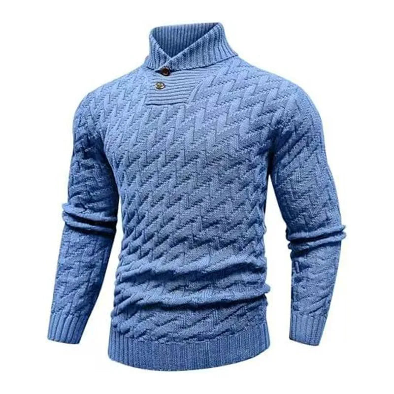 Channing | Pull texturé à col roulé pour homme