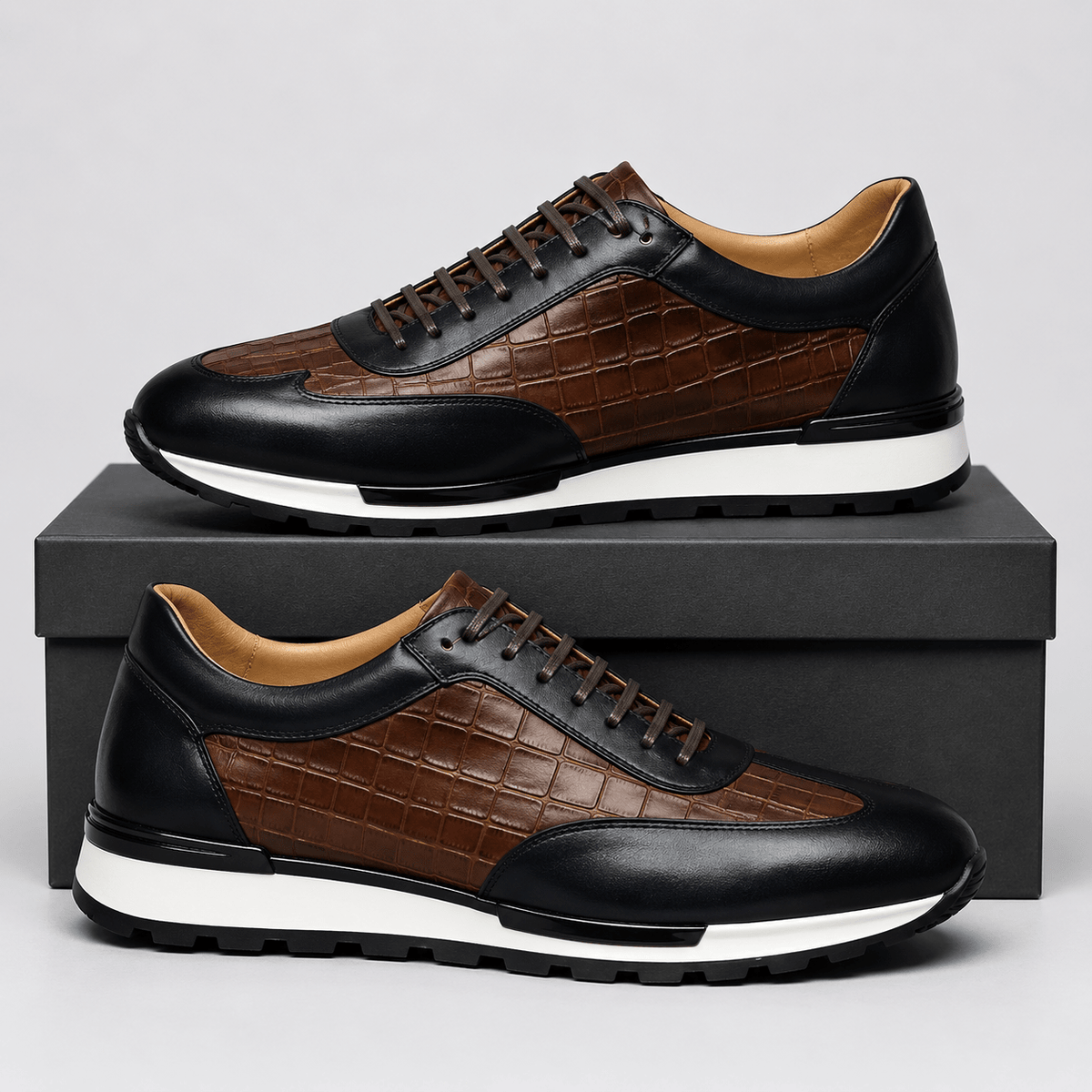 CHARLES LEATHER SNEAKERS - ARDEN ROVE