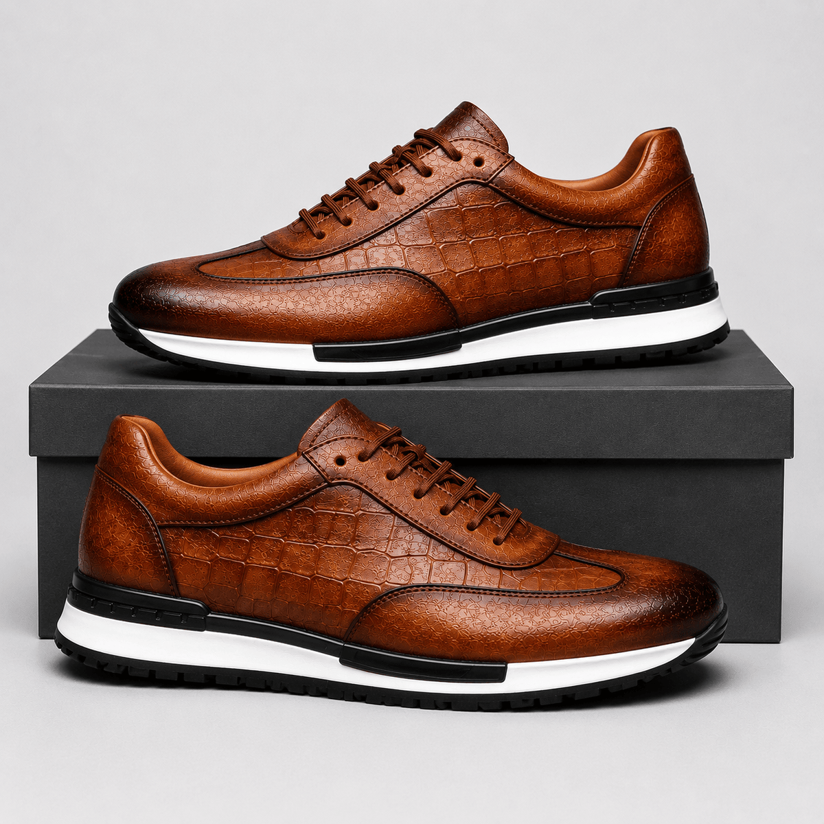 CHARLES LEATHER SNEAKERS - ARDEN ROVE