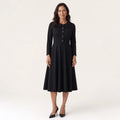 Chelsey | Robe midi à col pour femme