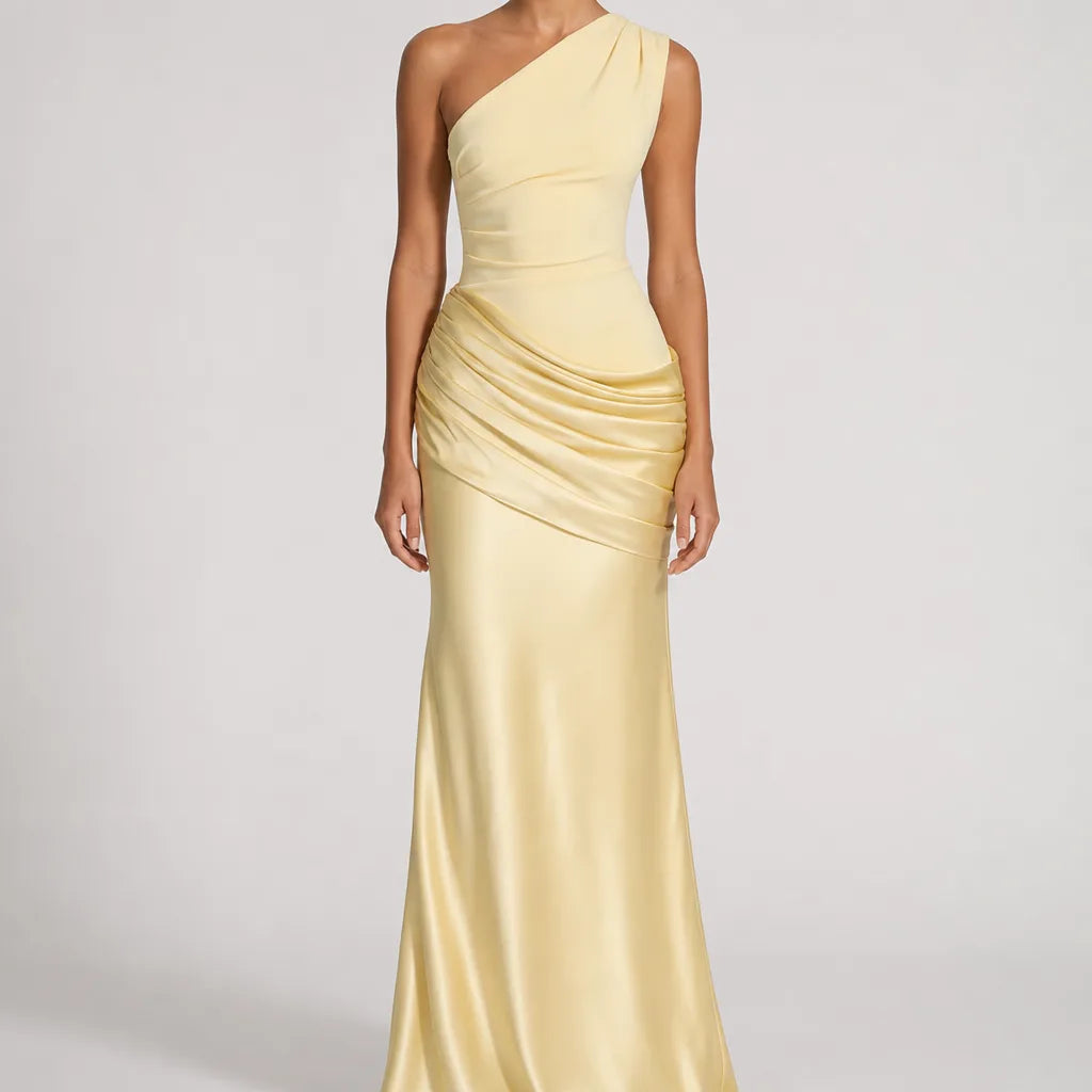 Colette | Women's Satin Cocktail Maxi Dress