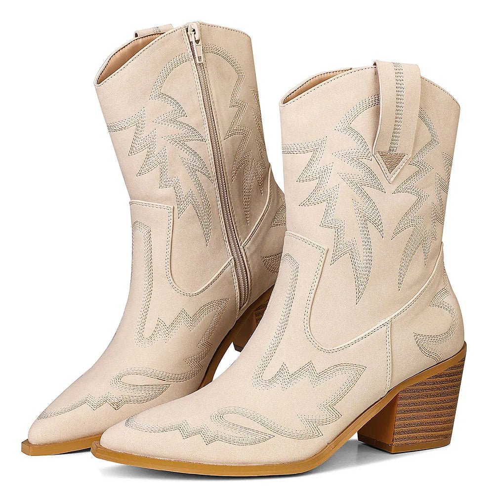 Cowgirl Embroidered Boots - ARDEN ROVE
