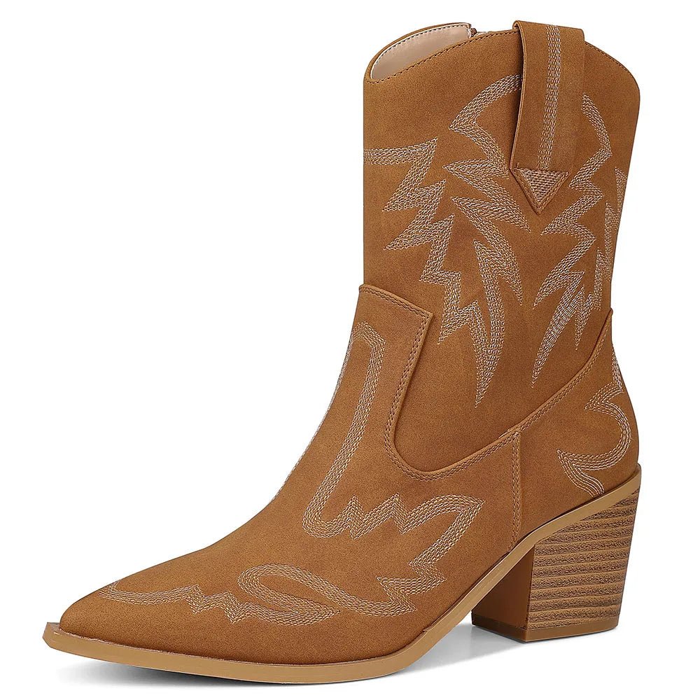 Cowgirl Embroidered Boots - ARDEN ROVE