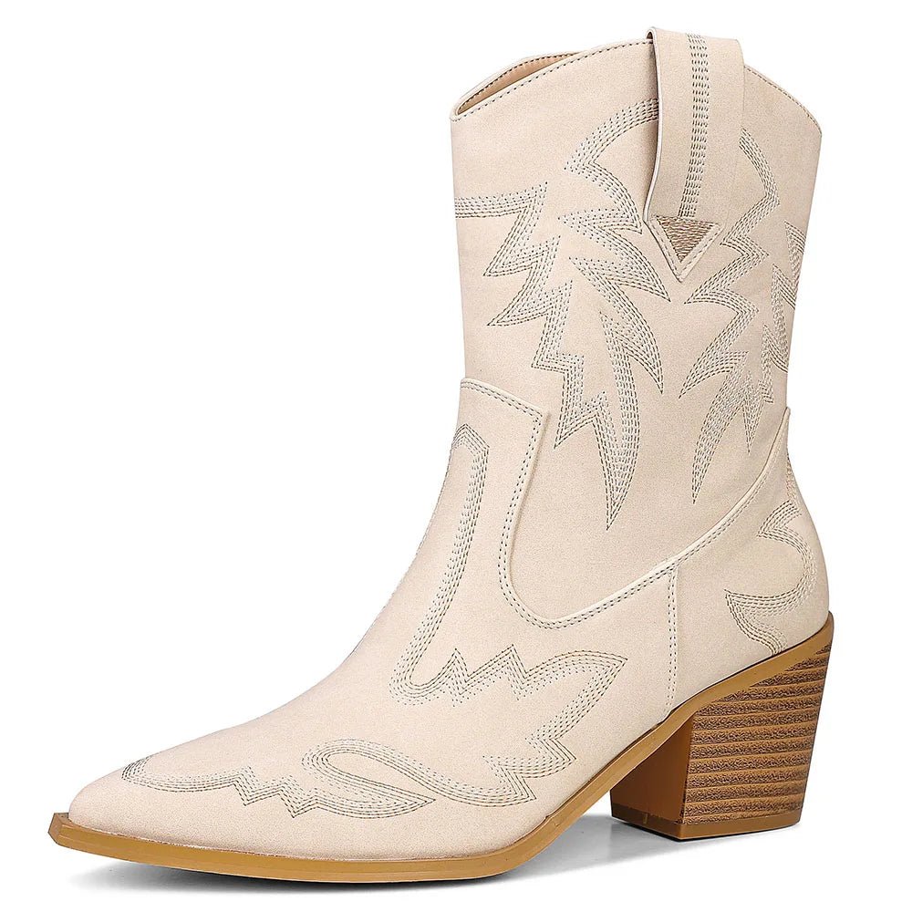 Cowgirl Embroidered Boots - ARDEN ROVE