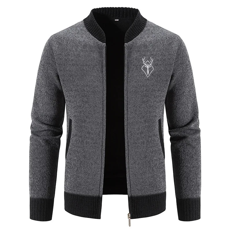 Cyrus | Gilet sans manches en maille à motif cerf pour homme