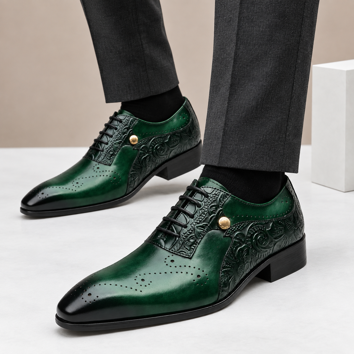 Quentin Cowhide Leather Shoes