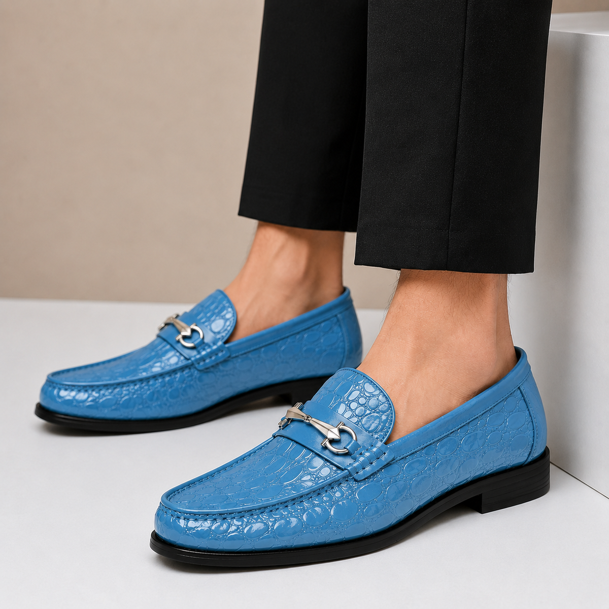Dorvaro loafers i okselæder