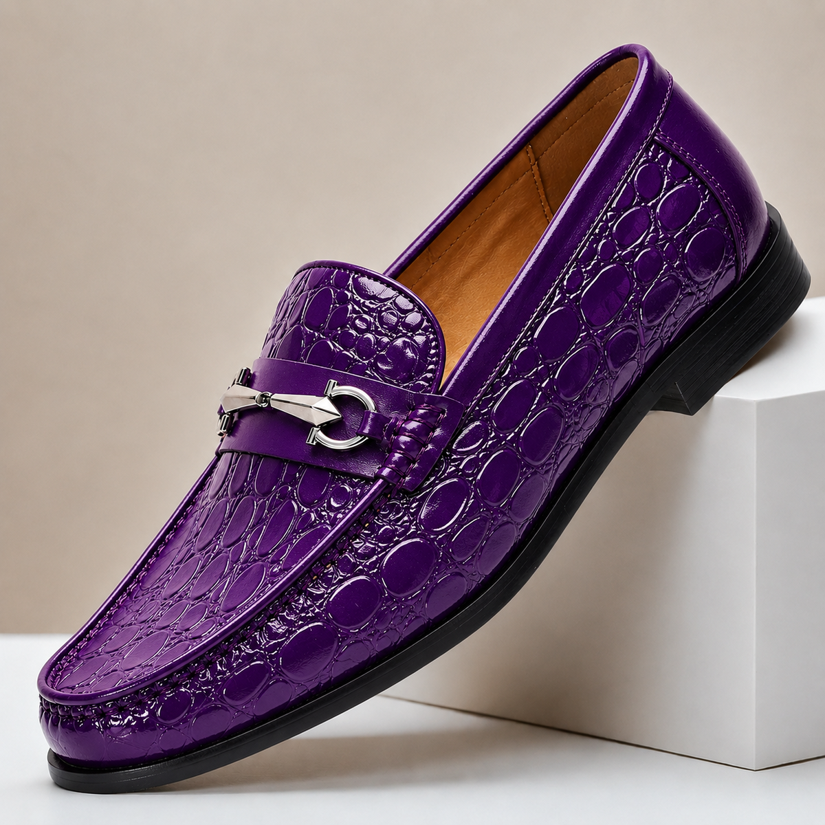 Dorvaro loafers i okselæder