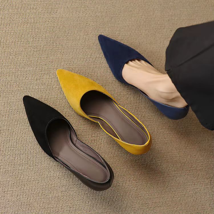 Mae Genuine Suede Heels