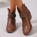 Dakota Buckle Ankle Boot - ARDEN ROVE