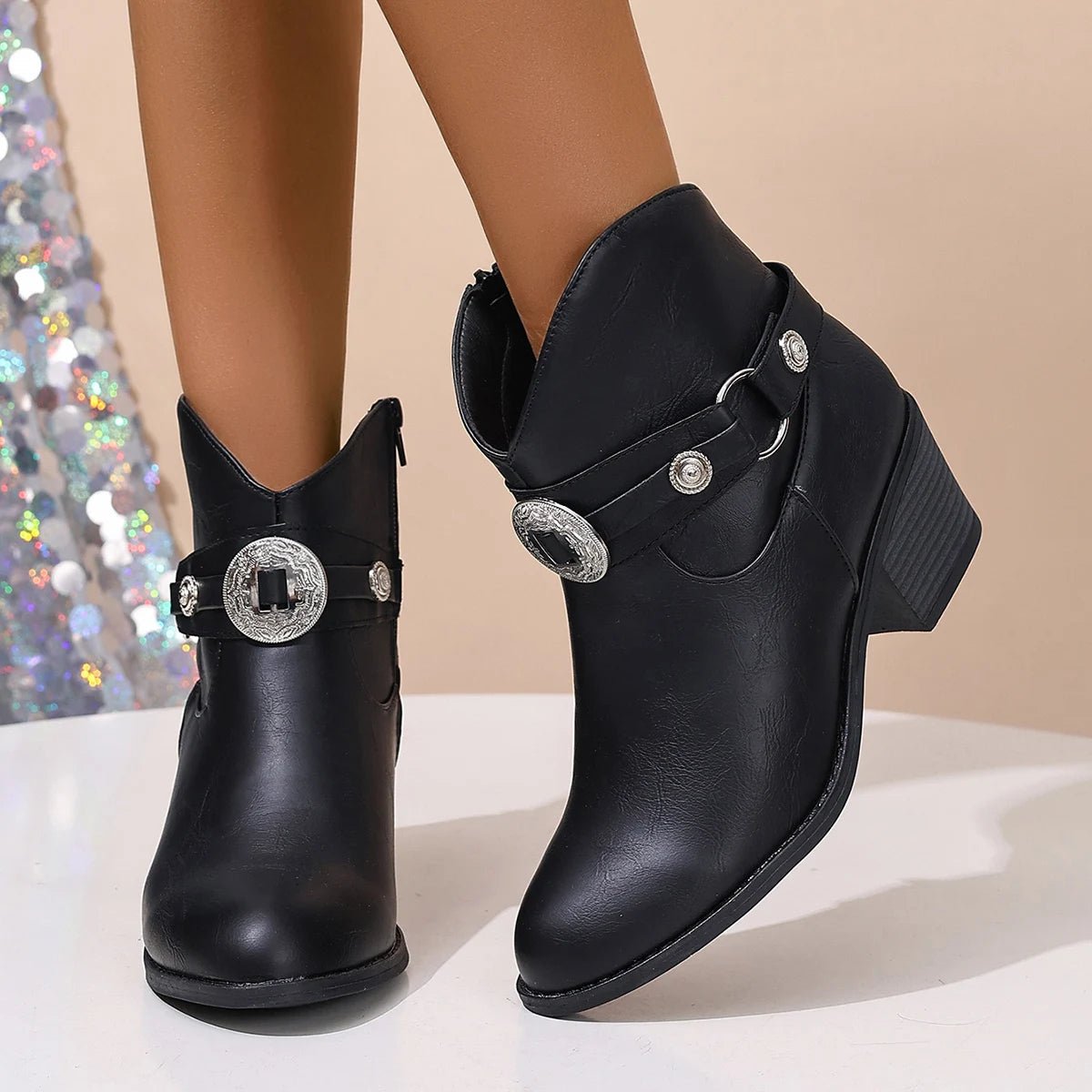 Dakota Buckle Ankle Boot - ARDEN ROVE
