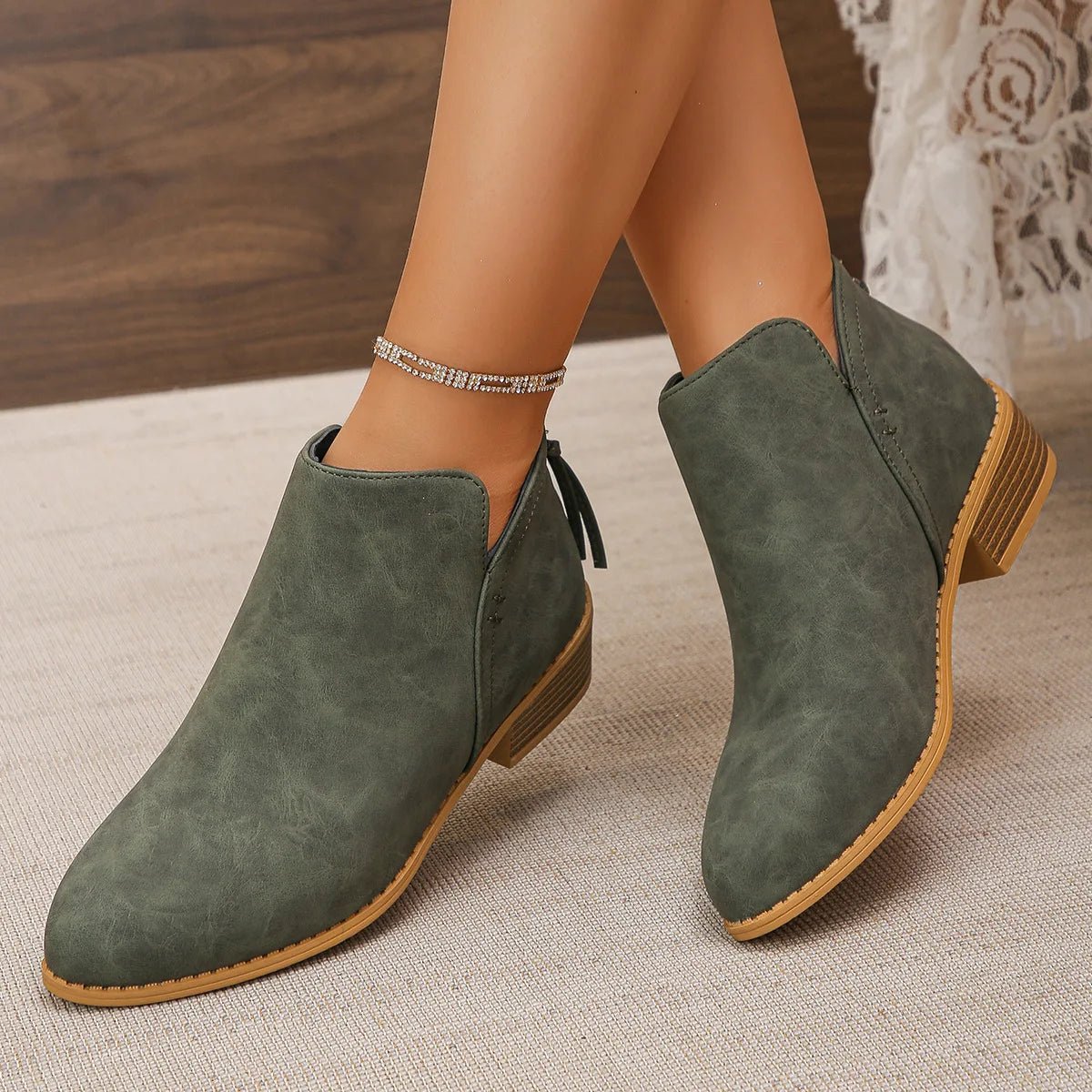 Dakota Suede Ankle Boot - ARDEN ROVE