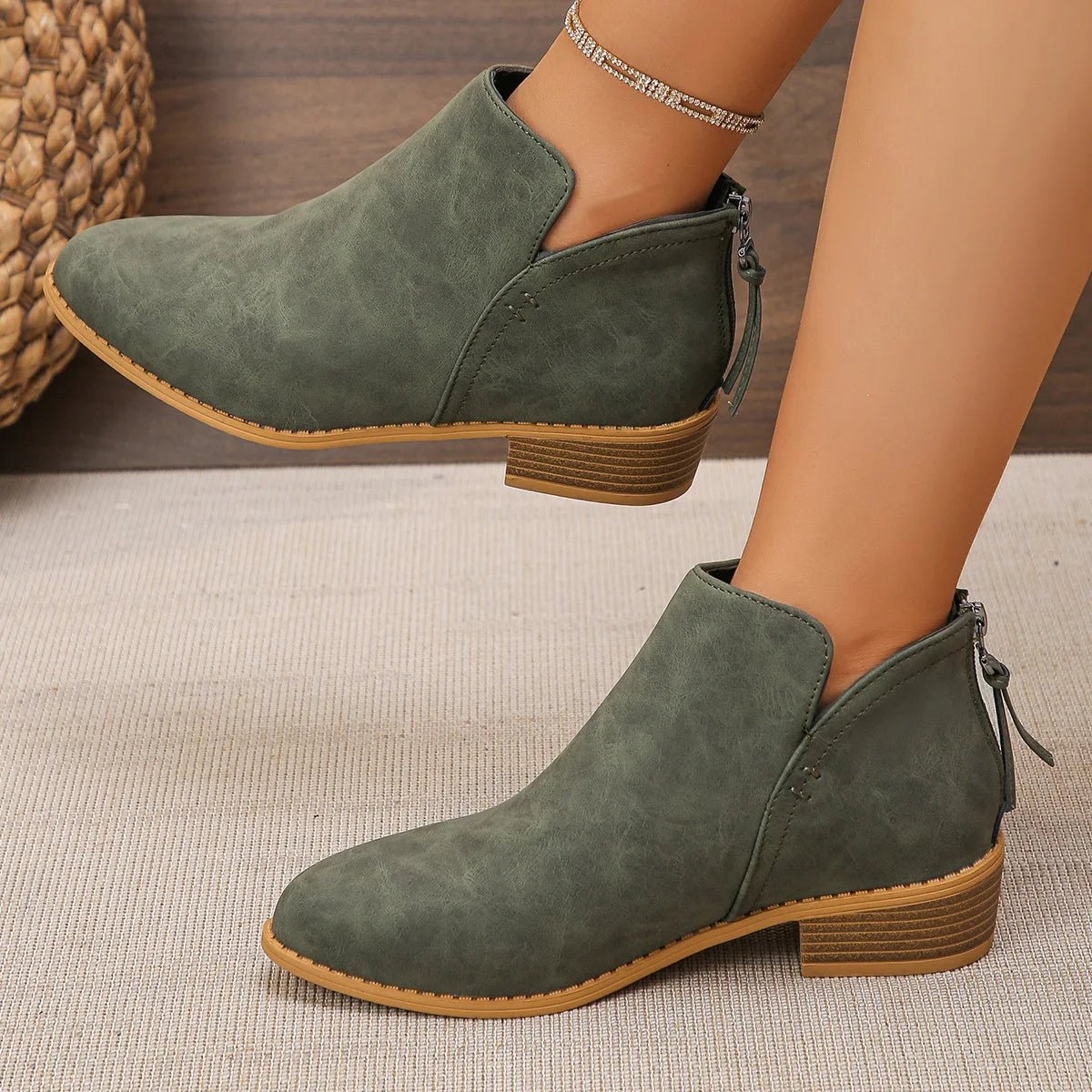 Dakota Suede Ankle Boot - ARDEN ROVE