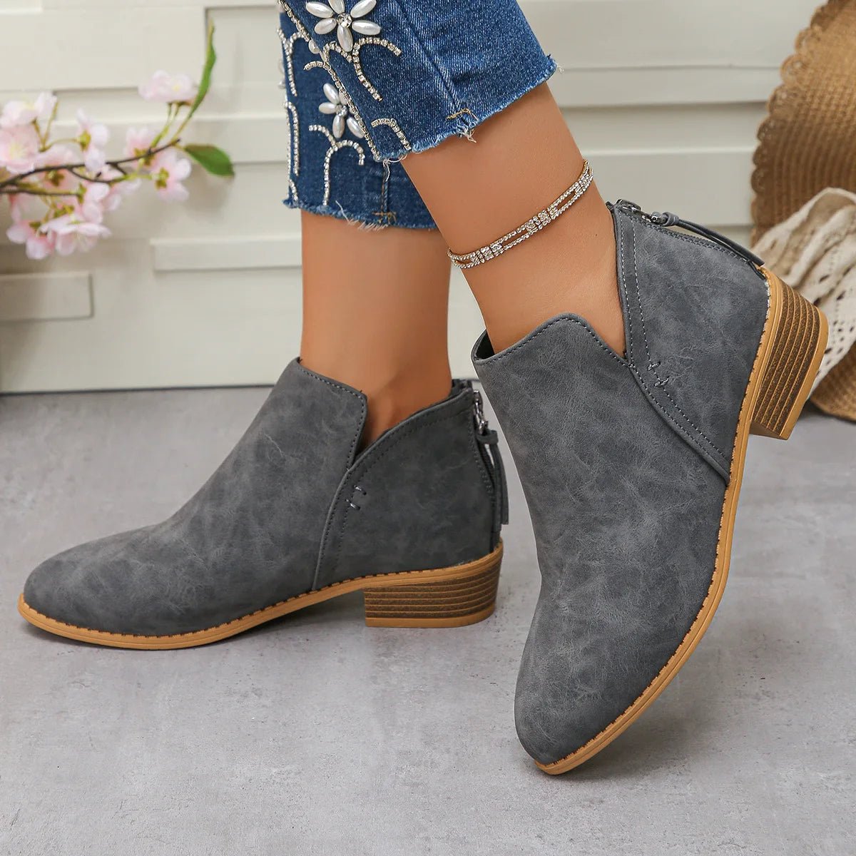 Dakota Suede Ankle Boot - ARDEN ROVE