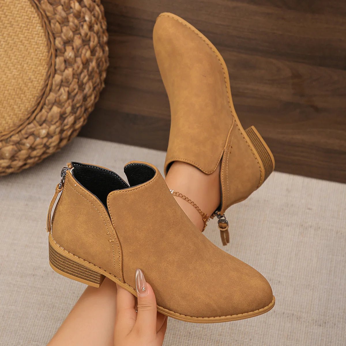 Dakota Suede Ankle Boot - ARDEN ROVE