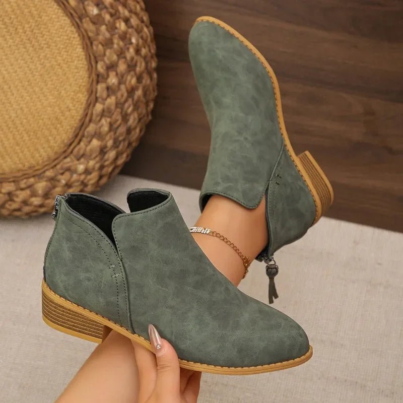 Dakota Suede Ankle Boot - ARDEN ROVE