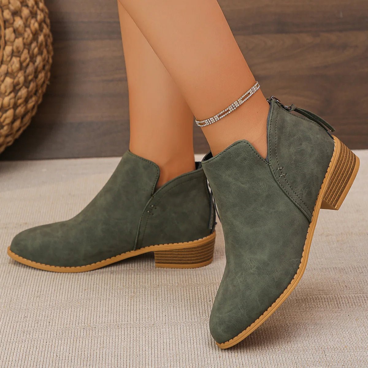 Dakota Suede Ankle Boot - ARDEN ROVE
