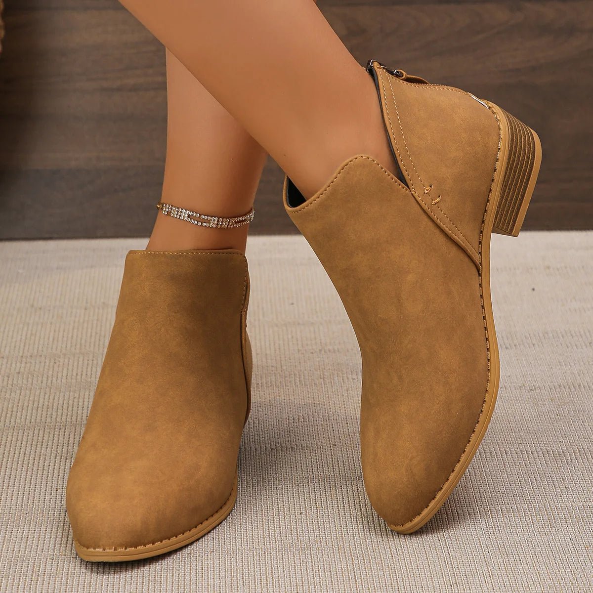 Dakota Suede Ankle Boot - ARDEN ROVE